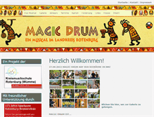 Tablet Screenshot of magic-drum.de